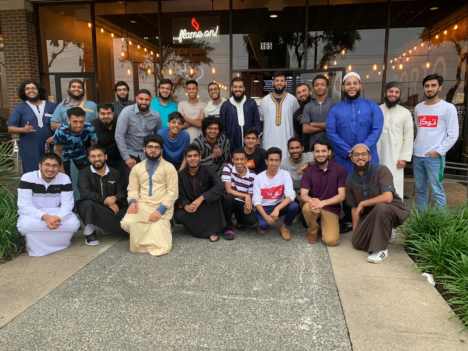 Ihsan Circle students and mentors on a group outing